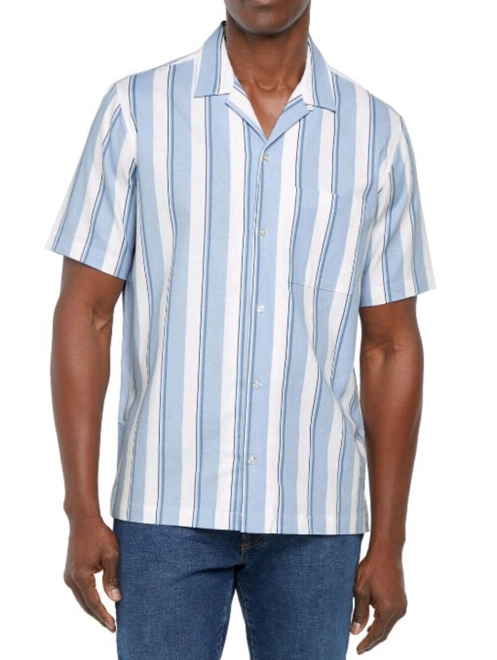 GAP Men's Linen Blend Collared Shirt Sleeve Shirt XXL NEW WITH TAGS